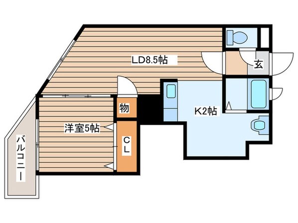 パークヒルズ円山の物件間取画像